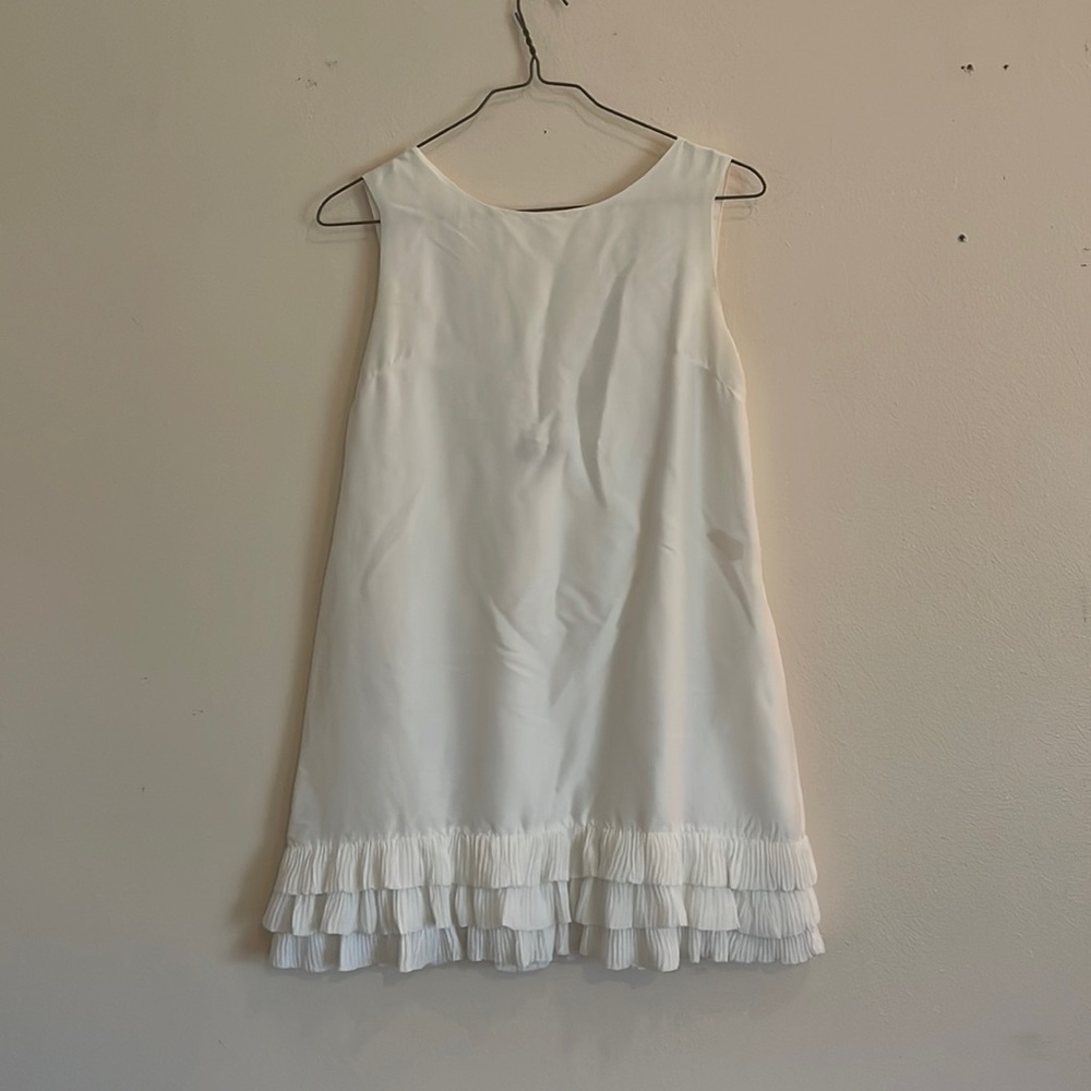 Unique white dress
